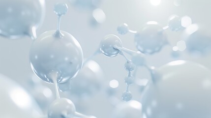 Scientific Molecules Abstract Background, 3d, scientific molecules