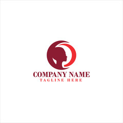 beauty salon hair and cosmetic logo design
