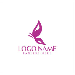 Woman beauty natural with line style logo icon design flat vector
