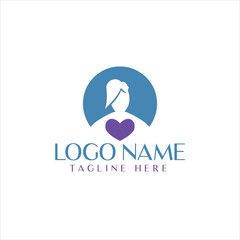 Simple and creative beauty skin care logo design vector
