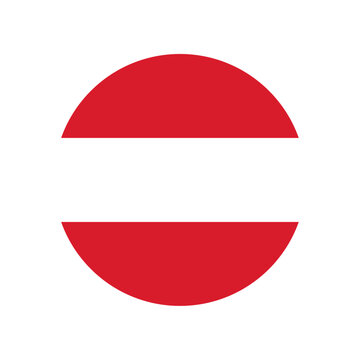 Round Austria flag icon