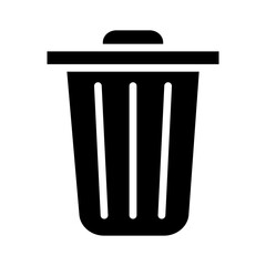 Trash Gliph Icon Design