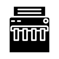 Paper Shredder Gliph Icon Design