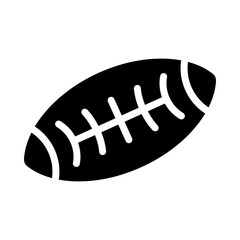 rugbyball Gliph Icon Design