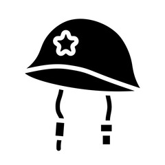 Helmet Gliph Icon Design