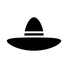 Sun Hat Gliph Icon Design