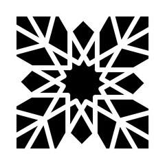 traditional islamic patterns Gliph Icon Design