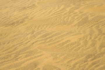 The texture of sand in the desert as a natural background.