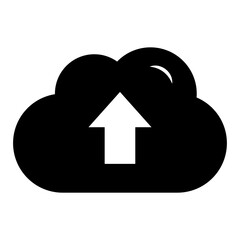 Upload cloud icon. Download data file symbol vector illustration design