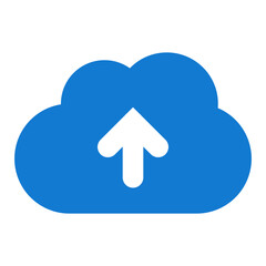 Upload cloud icon. Download data file symbol vector illustration design
