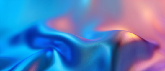 Fototapeta premium Vibrant Blue and Pink Abstract Waves Background