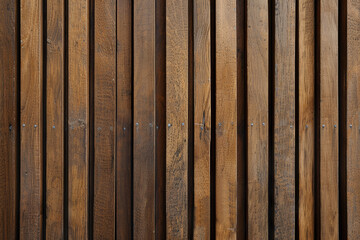 Brown Wood Slats with Varied Heights