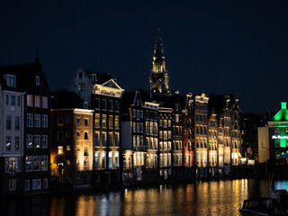 Amsterdam, Netherlands nighttime views
