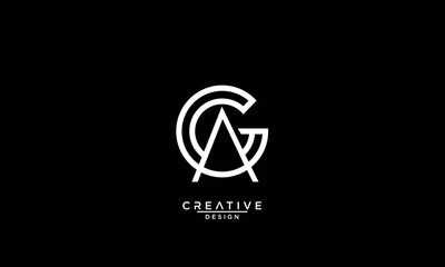 AG, GA, A, G, Abstract Letters Logo Monogram