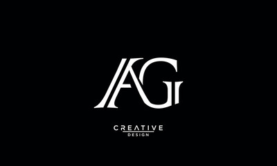 AG, GA, A, G, Abstract Letters Logo Monogram