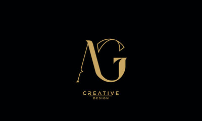 AG, GA, A, G, Abstract Letters Logo Monogram