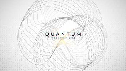 Quantum Background. Science vector: digits of the future. Partial banner as a cover for cloud computing. Analytical patterns for global energy. Big Data Background.
