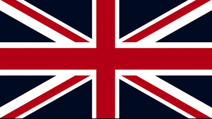 British Flag on Black Background