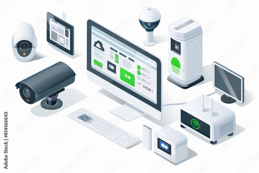 Aufkleber security technology actively secures family homes using voice enabled security cameras and sensors o