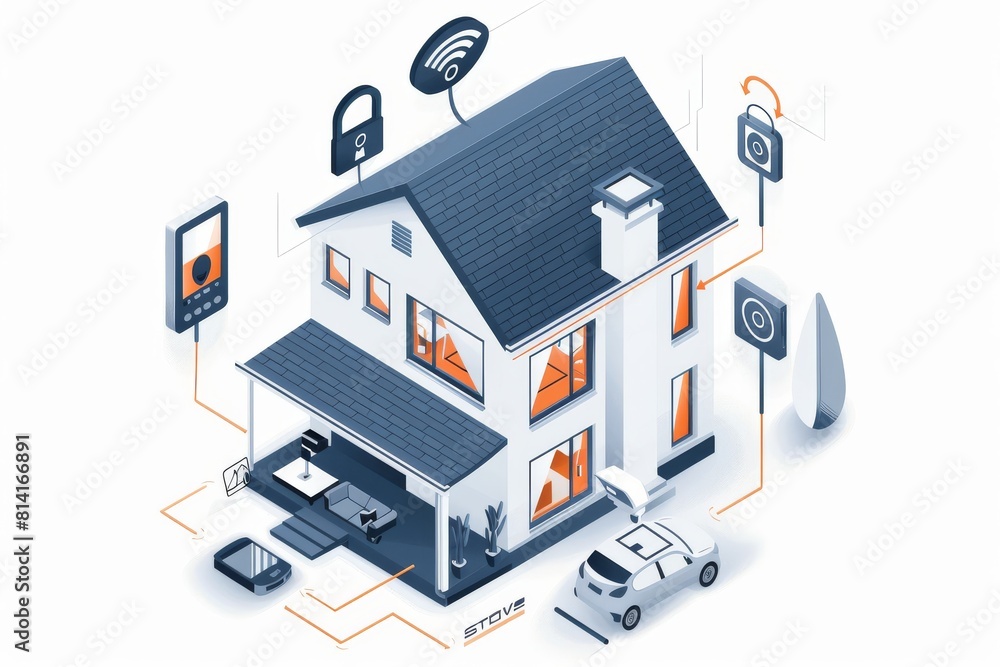 Poster voice enabled security cameras actively monitor family homes using sensors on entry points and sound