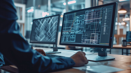 Building information modeling technology concept