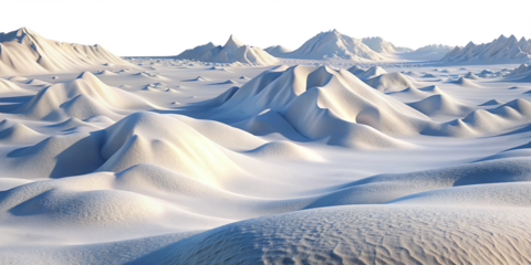 winter landscape snow ice desert wavy surface texture transparent backgrounds