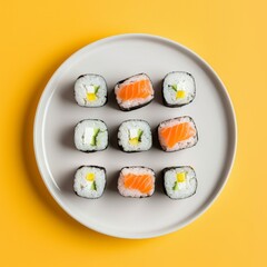 Assorted Sushi Platter with Nigiri and Rolls