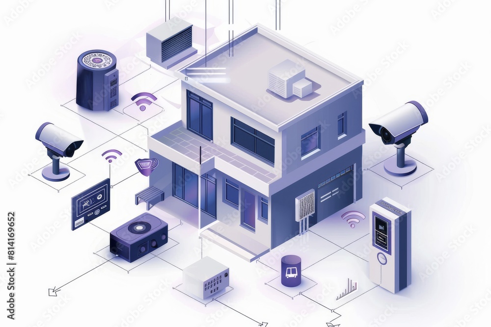 Poster home security systems utilize cameras to capture, observe, and monitor, enhancing protection with te