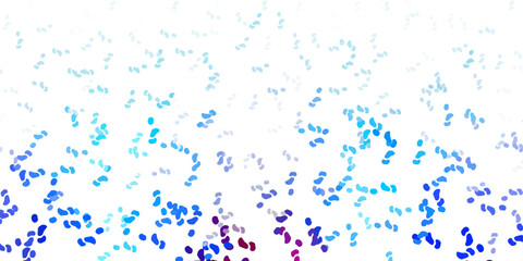 Light blue, red vector pattern with abstract shapes.