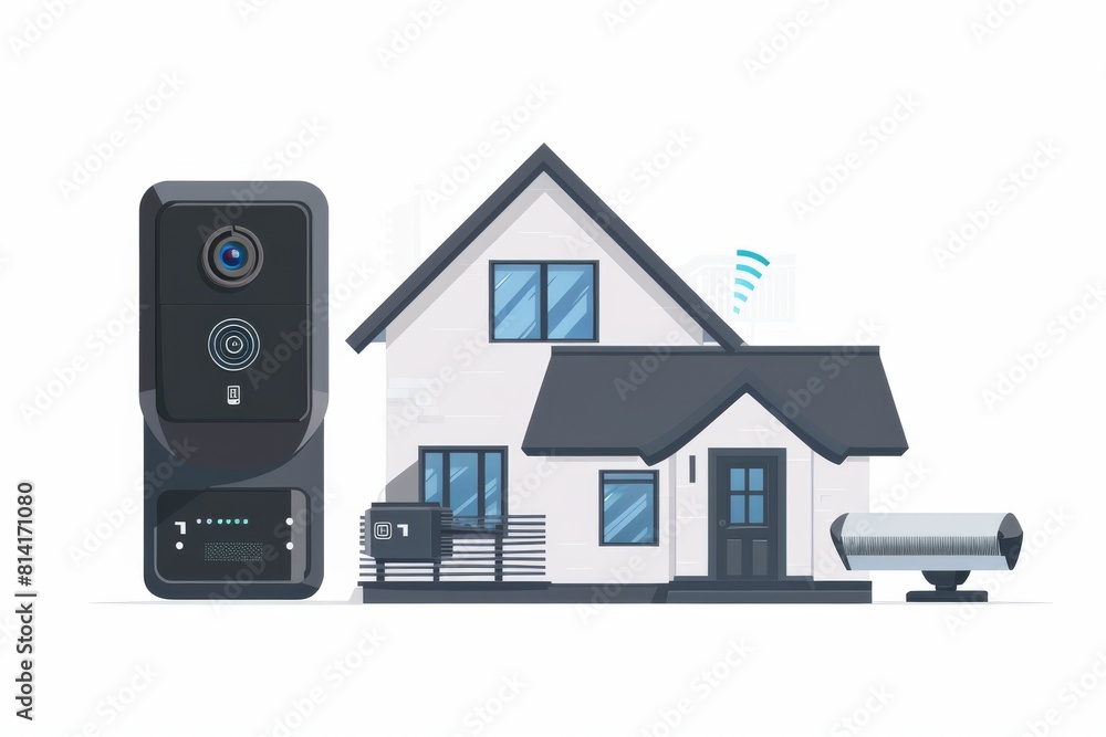 Poster advanced camera technology ensures home security by monitoring entries, capturing images, and detect