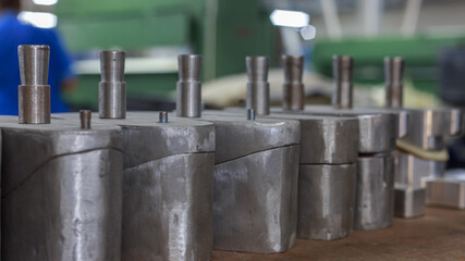 Special equipment for forming and holding footwear.