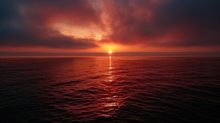 Obraz premium Dawn's first light: Warming the horizon of possibilities.