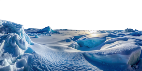winter landscape snow ice desert wavy surface texture transparent backgrounds