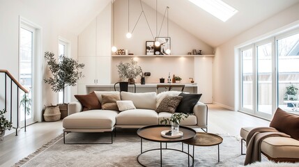 modern scandinavian living room