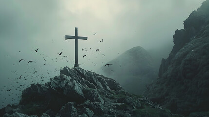 cross in the hills