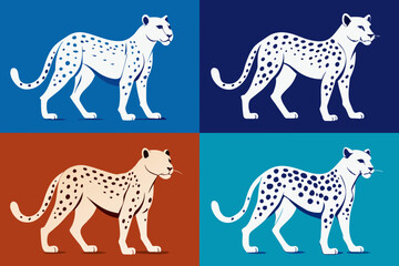 cheetah cartoon vector illustration