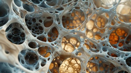 An artistic interpretation of mycelium network growth, highlighting the beauty of fungal structures