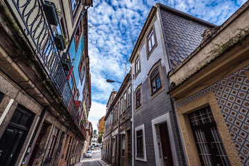 Tenements on Rua do Pinheiro - Pine tree Street in Porto, Portugal