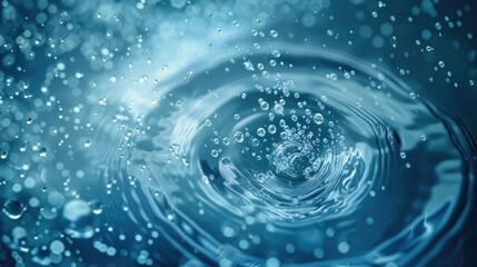 Air flow bubbles concept spiral foam detergent