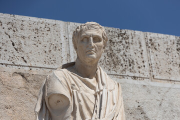 statue of a person acropolis of athens