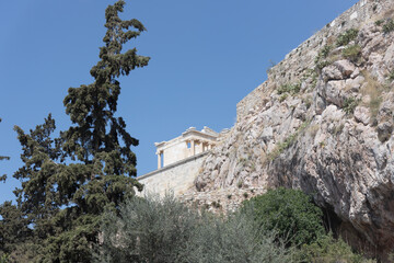 Parthenon from the bottom of the acropolis 