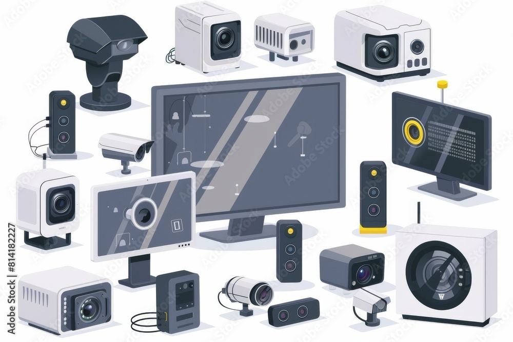 Poster remote control of security cameras in protected environments, real-time confidentiality settings, hi