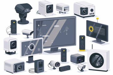 Remote control of security cameras in protected environments, real-time confidentiality settings, high-alert scenarios, AI-driven system integrity.