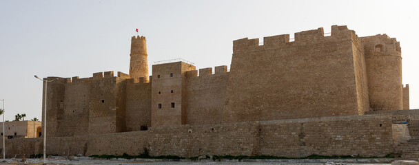 Fortress Ribat Hartem, one of the oldest and largest structures in North Africa, Monastir. Tunisia