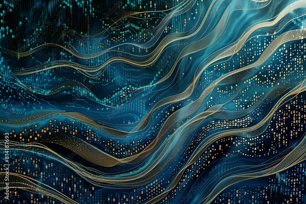 Poster a computer is neatly placed on top of a desk, creating a work or study area. generative ai