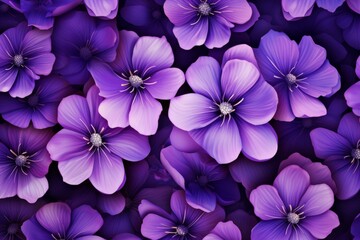 Vibrant purple floral delight in full bloom with close-up view of lush petals and rich hues