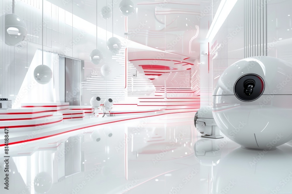 Poster cctv camera systems and smart home technologies manage security operations in urban environments for
