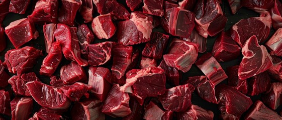 Background full of Meat. Product photography. Meat background.