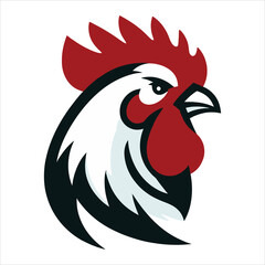 chicken silhouette vector icon graphic logo design