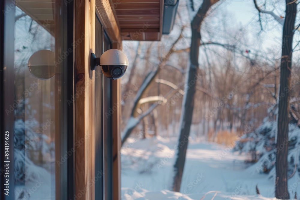 Poster automated camera systems enhance home security with vigilant communication through protective panels